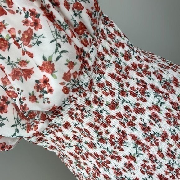 J for Justify Floral Ruched Mini Dress Size Large NWT - Picture 6 of 8